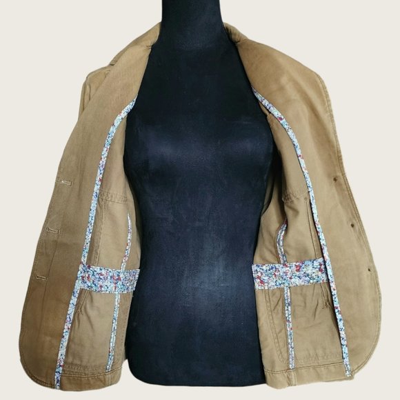 EDDIE BAUER Tan/Casual Blazer Size 8 Petite - Picture 7 of 10